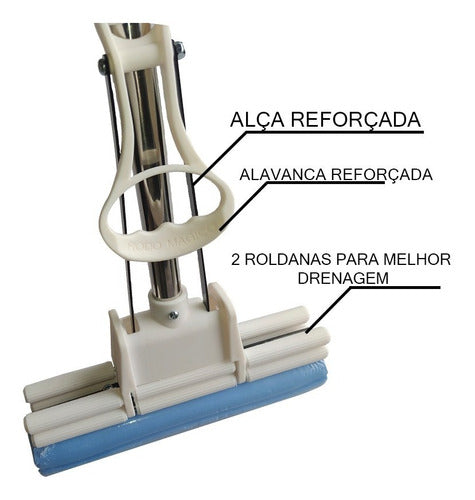 Kit Rodo Mágico Branco+1 Refil Extra