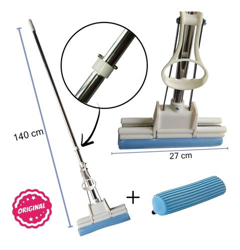 Kit Rodo Mágico Branco+1 Refil Extra